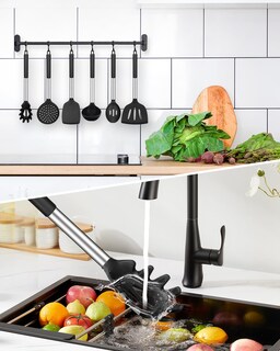 Foto 5 | Foto 5 | Juego De Utensilios De Cocina Bundlepro De Silicona, 8 Piezas Con Juego De Acero Inoxidable - Venta Internacional.
