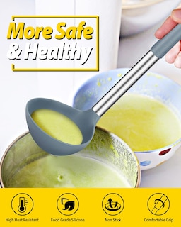 Foto 4 | Foto 4 | Ladle Spoon Bundlepro, Paquete De 2 Unidades, Silicona, Muy Resistentes Al Calor - Venta Internacional.