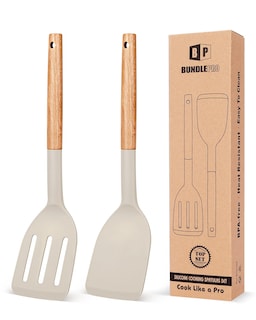 Foto 1 | Foto 1 | Espátula De Cocina Bundlepro De Silicona Resistente Al Calor, Juego De 2 - Venta Internacional.