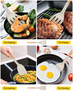 Foto 3 | Foto 3 | Espátula De Cocina Bundlepro De Silicona Resistente Al Calor, Juego De 2 - Venta Internacional.