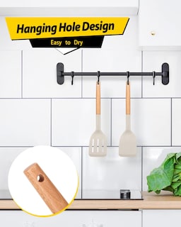 Foto 6 | Foto 6 | Espátula De Cocina Bundlepro De Silicona Resistente Al Calor, Juego De 2 - Venta Internacional.