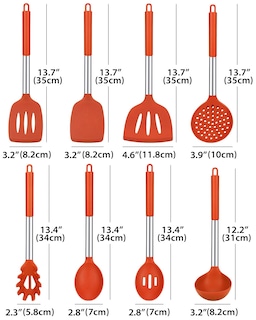 Foto 2 | Foto 2 | Juego De Utensilios De Cocina Bundlepro De Silicona, 8 Piezas, Resistentes Al Calor - Venta Internacional.