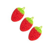 Juego De Paños De Cocina Feltechelectr Creative Strawberry X3 Red - Venta Internacional.