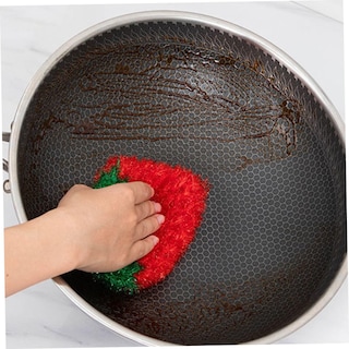 Foto 5 | Foto 5 | Juego De Paños De Cocina Feltechelectr Creative Strawberry X3 Red - Venta Internacional.