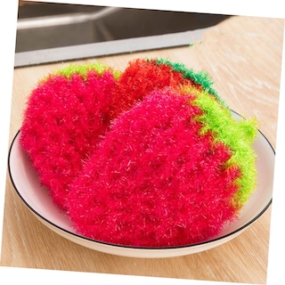 Foto 7 | Foto 7 | Juego De Paños De Cocina Feltechelectr Creative Strawberry X3 Red - Venta Internacional.
