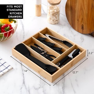 Foto 5 | Foto 5 | Juego De Utensilios De Cocina Cook With Color Bamboo, 18 Piezas Con Organizador - Venta Internacional.