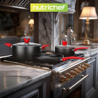 Foto 6 | Foto 6 | Juego De Utensilios De Cocina Nutrichef, 21 Piezas, Antiadherentes Con Utensilios De Silicona - Venta Internacional.