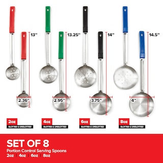 Foto 2 | Foto 2 | Juego De 8 Cucharas Para Servir Portion Control Stock Your Home - Venta Internacional.