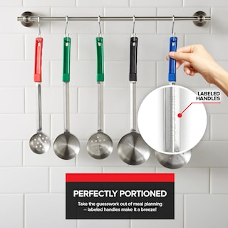 Foto 5 | Foto 5 | Juego De 8 Cucharas Para Servir Portion Control Stock Your Home - Venta Internacional.