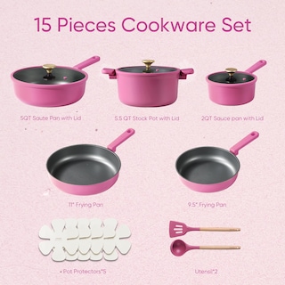 Foto 2 | Foto 2 | Juego De Utensilios De Cocina Carote Antiadherentes De 15 Piezas Con Herramientas De Silicona - Venta Internacional.