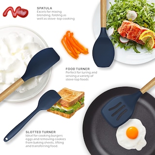 Foto 3 | Foto 3 | Juego De Utensilios De Cocina Oannao Silicone 14 Piezas Resistentes Al Calor - Venta Internacional.