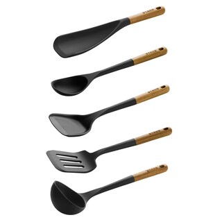 Foto 4 | Foto 4 | Juego De Utensilios De Cocina Staub De Silicona Con Mango De Madera 5 Piezas - Venta Internacional.