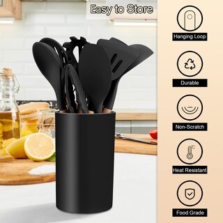 Foto 3 | Foto 3 | Juego De Utensilios De Cocina E-far De Silicona Con Soporte 12 Piezas - Venta Internacional.