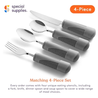 Foto 6 | Foto 6 | Juego De Cocina Adaptive Utensilios Special Supplies De 4 Piezas Color Gris - Venta Internacional.