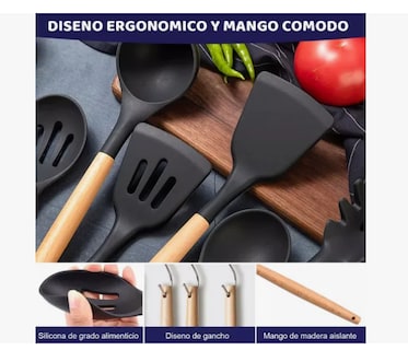 Foto 4 | Foto 4 | Silicona Utensilios De Cocina Espatulas Reposteria 12 Set