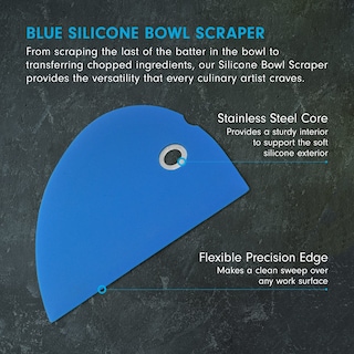 Foto 2 | Foto 2 | Rascador De Cuencos De Silicona Messermeister Azul 6x8 Cm - Venta Internacional.