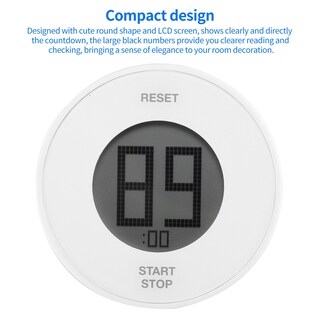 Foto 4 | Foto 4 | Venta Internacional- Timer de Cocina HTTN Blanco con Pantalla LCD Giratoria Magnética