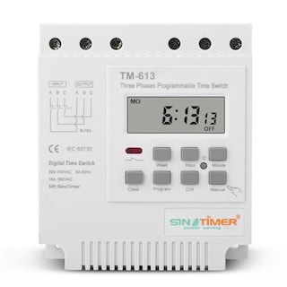 Foto 1 | Foto 1 | Interruptor Temporizador Sinotimer Tm613 380v Trifásico Con Luz De Fondo - Venta Internacional.