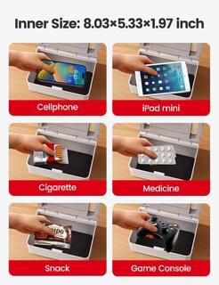Foto 7 | Foto 7 | Time Lock Box Vaydeer Metal Con Temporizador Para Teléfono/ipad Mini - Venta Internacional.