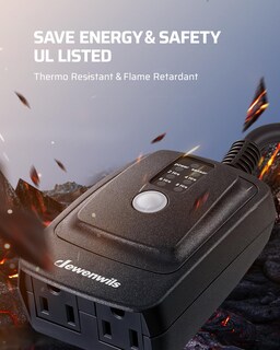 Foto 3 | Foto 3 | Interruptor Temporizador Con Sensor De Luz Dewenwils, Impermeable, 15 A, 1/2 Hp - Venta Internacional.
