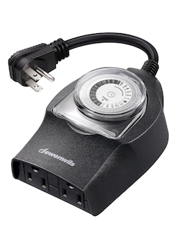 Foto 1 | Foto 1 | Temporizador De Luz Mecánico Dewenwils 24 Horas Para Exteriores 15 A Negro - Venta Internacional.