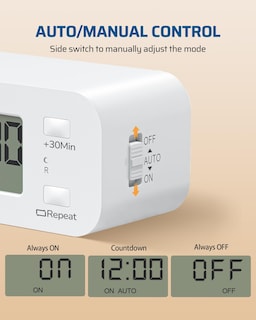 Foto 5 | Foto 5 | Temporizador De Cuenta Regresiva Dewenwils Digital 15 A/1000 W, Paquete De 2 - Venta Internacional.