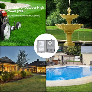 Foto 7 | Foto 7 | Temporizador Digital Para Bomba De Piscina Dewenwils, 2 Hp, 40 A, 120-277 Vac, 7 Días - Venta Internacional.