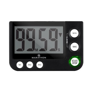 Foto 1 | Foto 1 | Cronómetro Digital Marathon De 100 Minutos Con Alarma Negro - Venta Internacional.