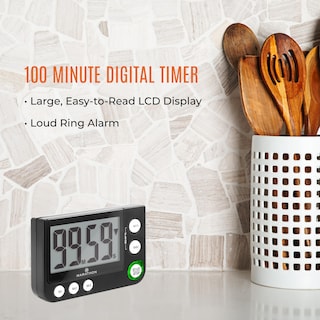 Foto 2 | Foto 2 | Cronómetro Digital Marathon De 100 Minutos Con Alarma Negro - Venta Internacional.