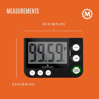 Foto 4 | Foto 4 | Cronómetro Digital Marathon De 100 Minutos Con Alarma Negro - Venta Internacional.