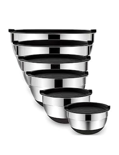 Foto 1 | Foto 1 | Set de Bowls U Chef de Acero Inoxidable para Cocina y Recipientes de Diferentes Tamaños 6 Piezas