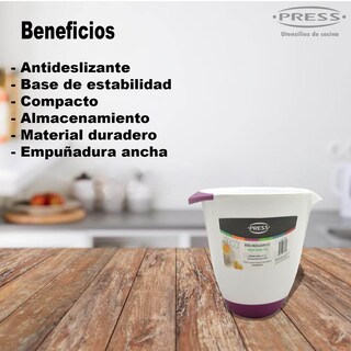 Foto 4 | Foto 4 | Tazón para Mezclar Press color Blanco 3 L