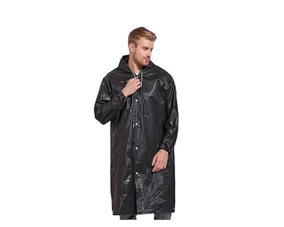 Foto 2 | Foto 2 | Impermeable Gabardina Portátil Negro