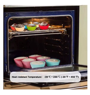 Foto 4 | Foto 4 | Moldes de Silicona BELUG de Pastelería Reutilizable 7 cm 40 Piezas