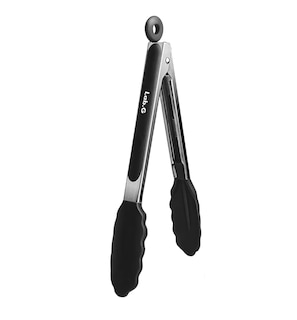 Foto 4 | Foto 4 | Pinzas De Acero Inoxidable Y Silicona Para Cocina, 3 Piezas Negro