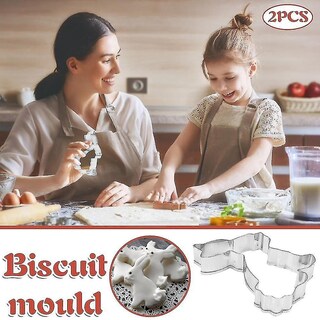 Foto 2 | Foto 2 | Juego De Utensilios De Cocina Huoguo, Molde Troquelado De Acero Inoxidable, 2 Piezas - Venta Internacional.