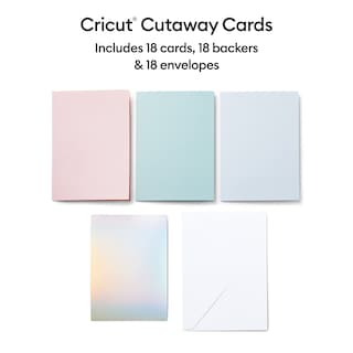 Foto 2 | Foto 2 | Cutaway Cards Cricut Pastel Sampler R10 Con Adhesivo (18 Unidades) - Venta Internacional.