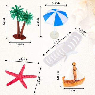 Foto 3 | Foto 3 | Decoración Para Tartas Con Temática Hawaiana De Skylety, 24 Piezas - Venta Internacional.