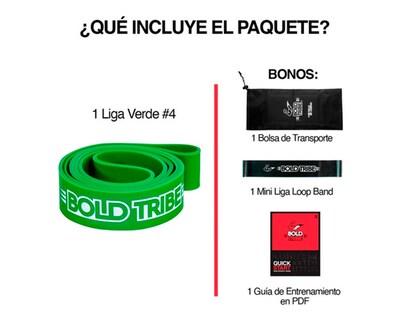 Foto 3 | Foto 3 | Banda de Resistencia Crossfit #4 color Verde Bold Tribe