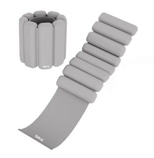 Foto 1 | Foto 1 | Tobilleras Y Muñequeras Fitness 1 Par 1 Kg Ajustables Gris