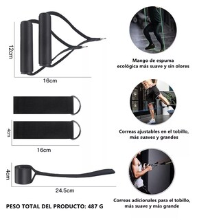 Foto 3 | Foto 3 | Kit de Banda de Resistencia Ligas para Ejercicio