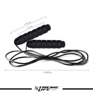 Foto 3 | Foto 3 | Cuerda para Saltar Xtreme Life color Negro para Crossfit Rápida con Peso Incorporado