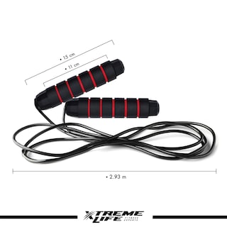 Foto 3 | Foto 3 | Cuerda para Saltar Xtreme Life color Rojo para Crossfit Rápida con Peso Incorporado