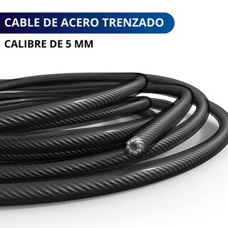 Foto 5 | Foto 5 | Cuerda Para Saltar Profesional Ecomlab Cuerda Acero Crossfit (rojo)