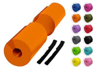 Foto 1 | Foto 1 | Cojín Protector Barra Gym Almohadilla Mdfitness Con Cintas Color Naranja Barbell Pad