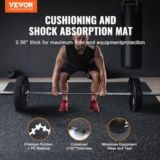 Foto 2 | Foto 2 | Pisos De Gimnasio Vevor, 48 Pies Cuadrados, 12 Baldosas De Goma Con Espuma Eva - Venta Internacional.