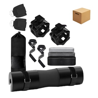 Foto 1 | Foto 1 | Kit De 5 En 1 Cojín Protector Cuello Para Barra Fitness Gym Belug Negro