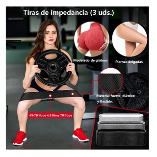Foto 3 | Foto 3 | Kit De 5 En 1 Cojín Protector Cuello Para Barra Fitness Gym Lab.g  Negro
