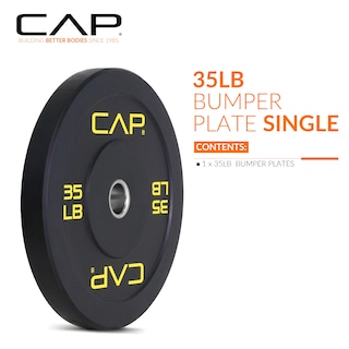 Foto 3 | Foto 3 | Parachoques Olímpico Cap Barbell Budget 35 Kg Negro- Venta Internacional