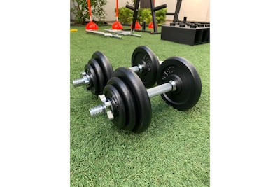 Foto 3 | Foto 3 | Kit de Entrenamiento en Casa Kevinbro Mancuernas y 12 Discos 20kg
